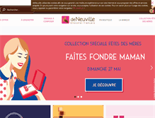 Tablet Screenshot of chocolat-deneuville.com